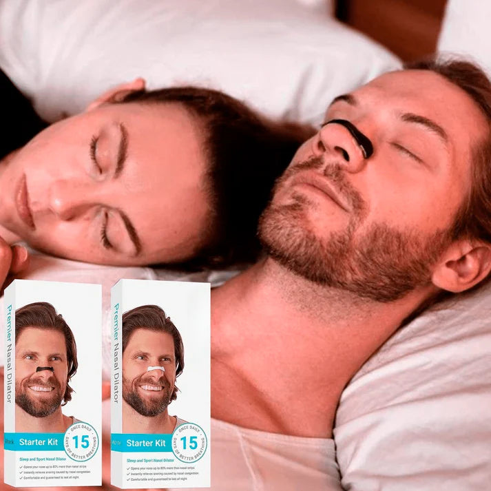 Nasal Expander Clip + 15 Magnetic Anti-Snoring Stickers